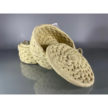 Műbőr kosár 20cm fedéllel