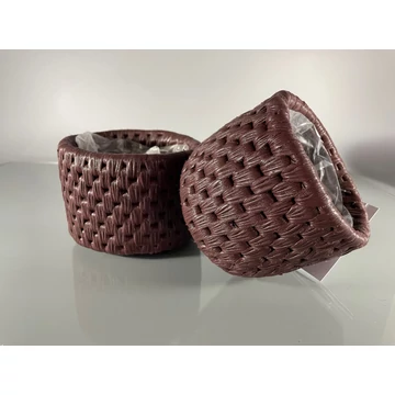 Műbőr kosár 10cm 