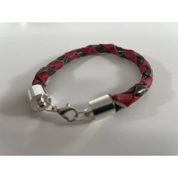 Bőr karkötő - 19 cm