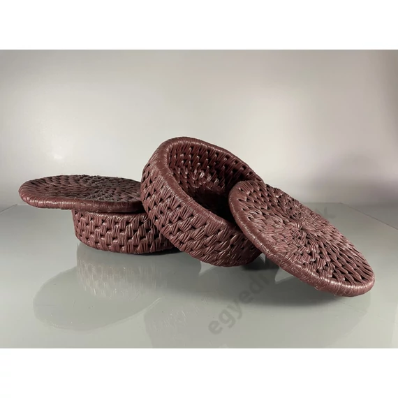 Műbőr kosár 20cm fedéllel