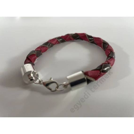 Bőr karkötő - 19 cm