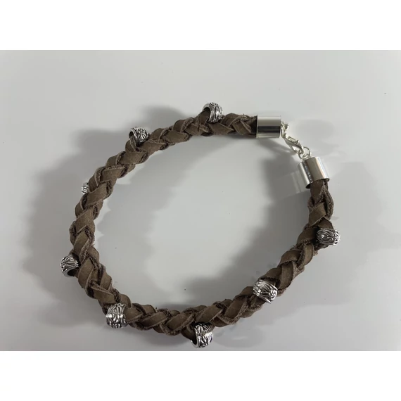 Bőr karkötő - 24 cm